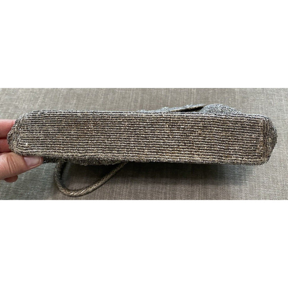 Vtg Beaded Purse Handmade in Hong Kong Evening Bag Wedding Party Prom Clutch - Picture 7 of 16
